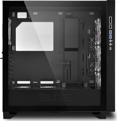 Kasë Sharkoon Elite Shark CA300T ARGB, e zezë, Full Tower