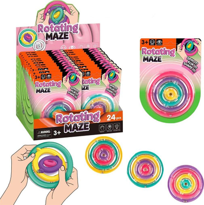 Lodër dore Rotating Maze, labirint rrotullues, për kalamaj 3+, shumëngjyrëshe