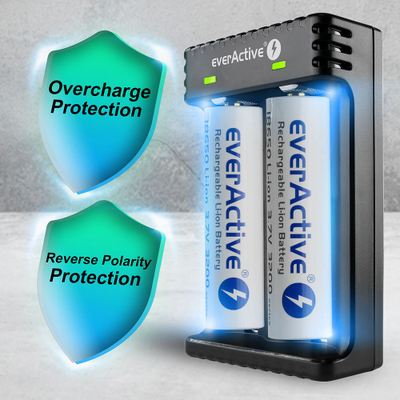 Karikues baterish EverActive LC-200, Li-ion 3.7V, 2 slote, i zi
