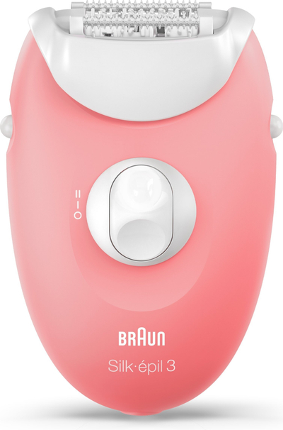 Епилатор Braun Silk Epil 3 SE3176, електричен, со светло, розов