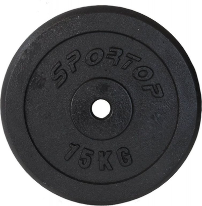 Disk peshe Sportop 15 kg, gize, vrimë 26 mm