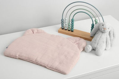 Jastëk karroce Sensillo Muslin Stroller, 100% pambuk, i rozë