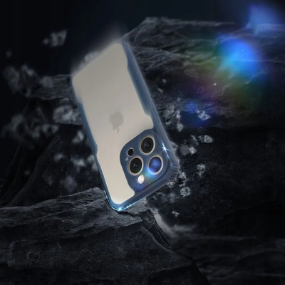 Mbrojtëse telefoni Anti-Drop për Xiaomi Redmi Note 12 4G, me kënde të forcuara, material i butë fleksibël, blu