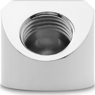 Adapter ftohje me ujë EK Water Blocks EK-Quantum Torque, 45°, G1/4" femër në femër, nikel argjendi
