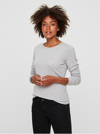Bluzë Vero Moda Regular Fit VMCARE, e hirtë