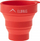 Gotë palosëse ELBRUS Foldcup, 130 ml, silikoni, e kuqe