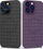 Mbrojtëse telefoni MagSafe Woven Case për iPhone 15, TPU, me MagSafe, vjollcë