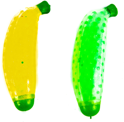 Lodër antistres FOL Toys Squeezable Banana, material i butë, elastike, e verdhë