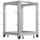 Raft i hapur serverik Lanberg Open Rack 19" 15U, 600x600, thellësi e rregullueshme, gri
