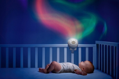 Projektor nate për bebe Chicco First Dreams Polar Bear, muzikë dhe drita, bezhë