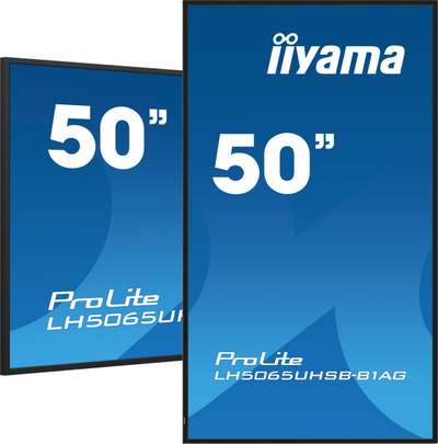 Ekran signage Iiyama LH5065UHSB-B1AG, 50", 4K Ultra HD, 800 cd/m², i zi