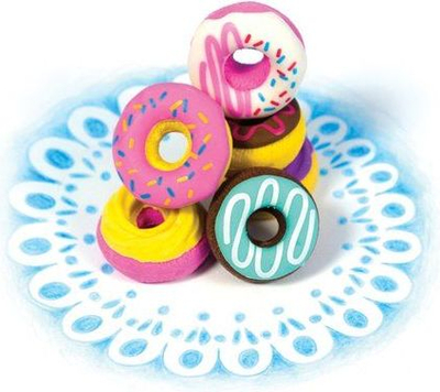 Сет гуми за бришење за дома Dainty Donut, мирис на ванила, 6 парчиња, шарени