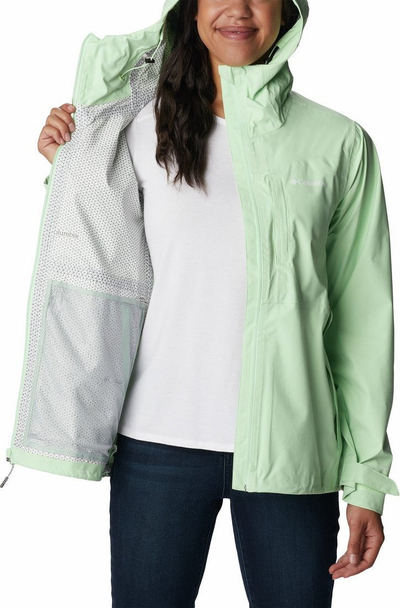 Xhaketë femrash Columbia Ampli-Dry Waterproof Shell 1938973372, najlon, rezistente ndaj ujit, e gjelbër