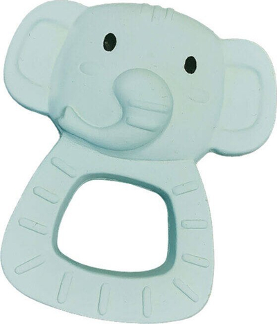 Unazë dhëmbëzimi SES Creative Eli Elephant, gomë natyrale 100%, për bebe 3m+, ngjyrë mente