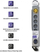 Shirit zgjatues Qoltec, 6 priza, 5m, gri