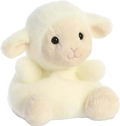 Lodër pelushi Pp Woolly Lamb, 5", qengj i bardhë