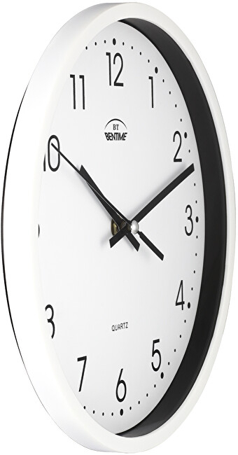 Orë muri Bentime H01-SW8011W, e bardhë