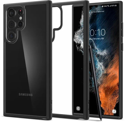 Mbrojtëse Spigen Ultra Hybrid për Samsung Galaxy S22 Ultra, e zezë