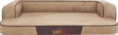 Shtrat ortopedik për qen Hobbydog XXL, 120x80 cm, memory foam, bezhë
