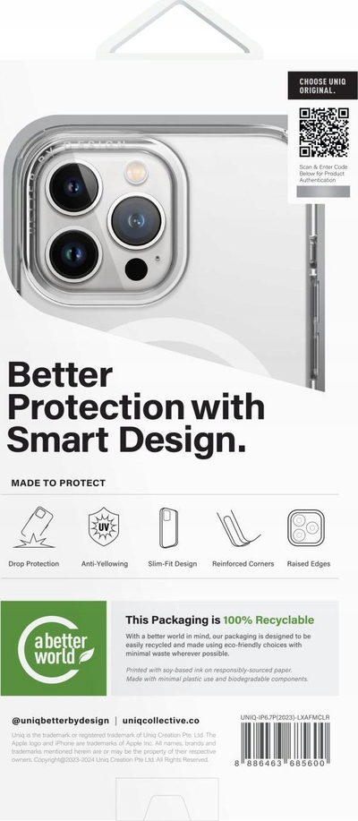 Kapak mbrojtës UNIQ LifePro Xtreme MagClick për iPhone 15 Pro Max, MagSafe, transparent mat