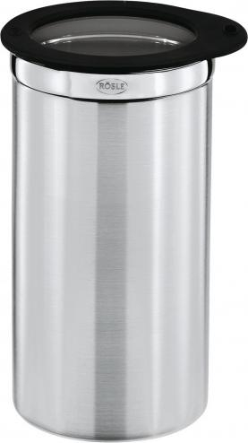 Enë ruajtëse Rosle, 500 ml, inoks me kapak silikoni, argjend