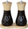 Set kriposëse dhe pipericë Heinner Heart, 15 cm, dru dhe qeramikë, bardhë e zezë