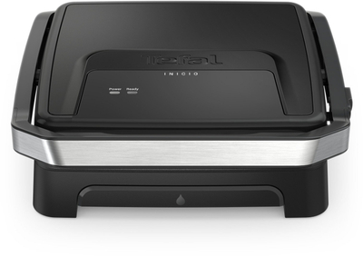 Grill elektrik Tefal Inicio Classic GC271810, për 4 deri 6 persona, për panini dhe mish, inox i zi