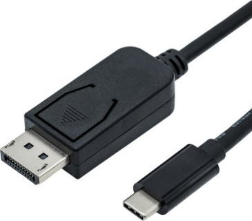 Kabllo Roline DisplayPort në USB C, 2m, i zi