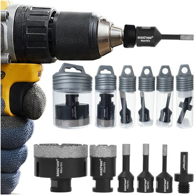 Set korona diamanti Bigstren 27079, 6 pjesë, fijë M14, për pllaka dhe gur