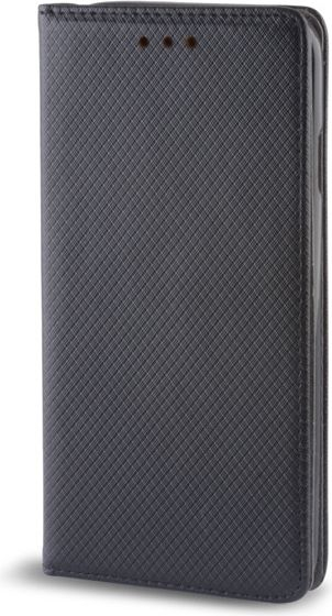 Kути за заштита Flip Magnet за Samsung Galaxy S9 Plus, со капак, со џеб за картички, црна