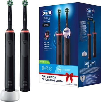 Furçë dhëmbësh Oral-B Braun Oral-B Pro 3 3900, e zezë