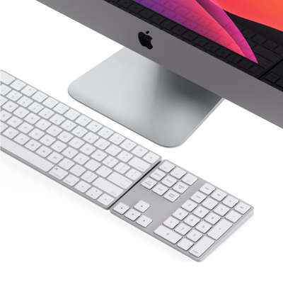 Shtesë numerike për tastierë Satechi Aluminum Bluetooth, e argjendtë