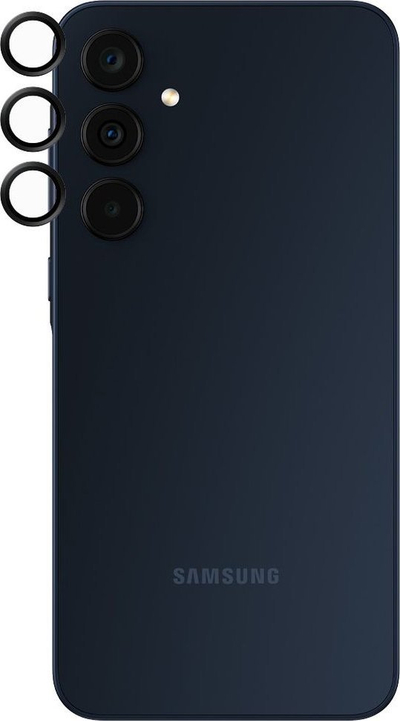 Mbrojtës kamere PanzerGlass Samsung Galaxy A35 Hoops, xham mbrojtës, kornizë alumini, i zi