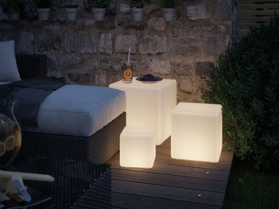 Dritë zbukuruese LED Paulmann Plug &amp; Shine Cube, 30 cm, e bardhë