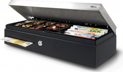 Sirtar parash Safescan SD-4617S, profesional, çelik PVC, i zi me argjend