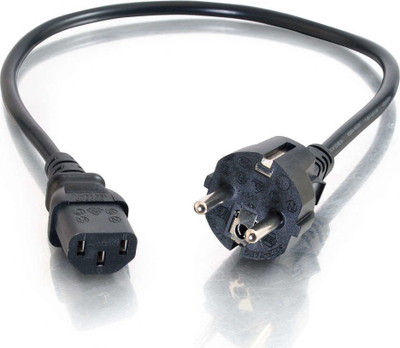 Кабел за струја C2G European Power Cord, 3m, 16 AWG, црн