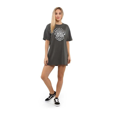 Fustan Ursula Washed Gray Horsefeathers L Sw887b