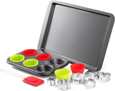 Set kallëpe për pjekje Lamart LT3039, 15 copë, të zeza