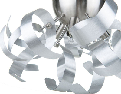Lampë muri Beliani Icana, metal, argjend