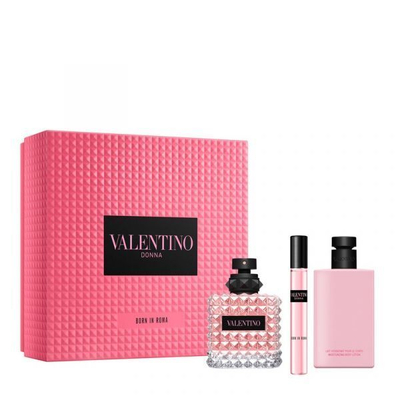 Set për trup Valentino Donna Born In Roma, parfum 100 + 15 ml & losion trupi 100 ml