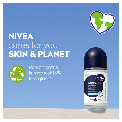 Antiperspirant roll-on për meshkuj Nivea Men Derma Control Defend, 50 ml