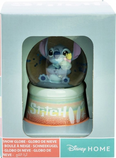 Glob dekorativ me borë Disney Stitch, skenë dekorative, dizajn koleksionues, shumëngjyrësh