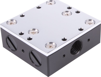 Pllakë shpërndarëse uji Alphacool ES Distro Plate C2, për ftohje me ujë, e zezë