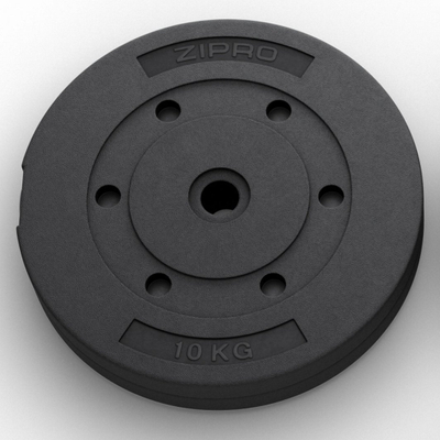 Peshë fitnesi Zipro, 10 kg/31 mm, e zezë