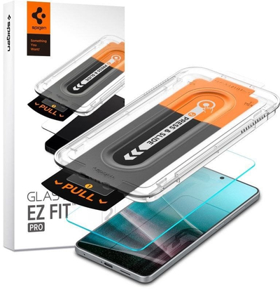 Xham mbrojtës Spigen Glas TR EZ Fit HD, për Samsung Galaxy S25 Edge, 1 copë, transparent