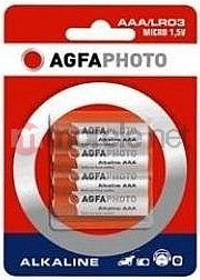 Полначливи батерии АгфаФото AAA, 1000mAh, Ni MH, пакување 4 парчиња