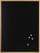 Tabla magnetike Zeller Chalkboard, 80 x 60 cm, plastike, e zezë