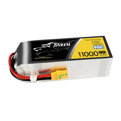 Bateri LiPo Tattu 11000mAh HV, 22.8V 25C 6S1P, XT90-S, shumëngjyrëshe