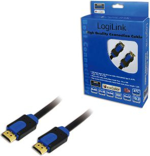 Kабел HDMI LogiLink CHB1115, 15m, конектор HDMI машки машки, црн