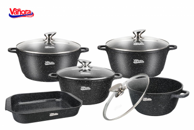 Tigan Classic Vanora, 20 cm 2.6 L, alumin i derdhur keramik, i zi